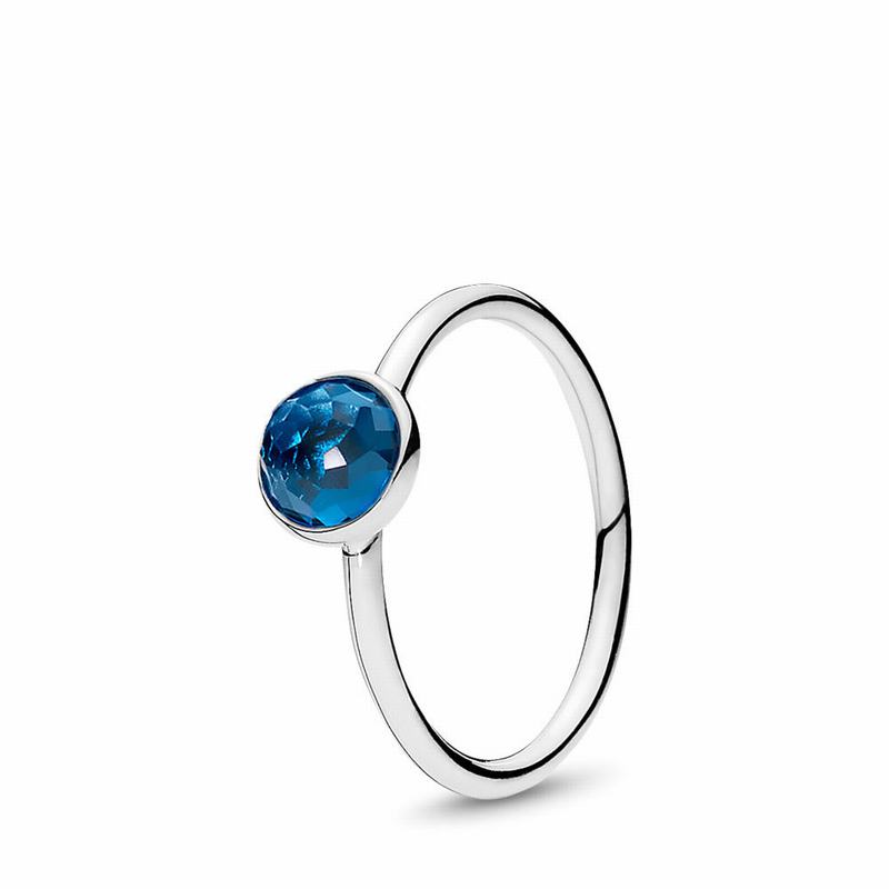 Pandora Australia December Droplet Ring - Sterling Silver | EBYAZM597